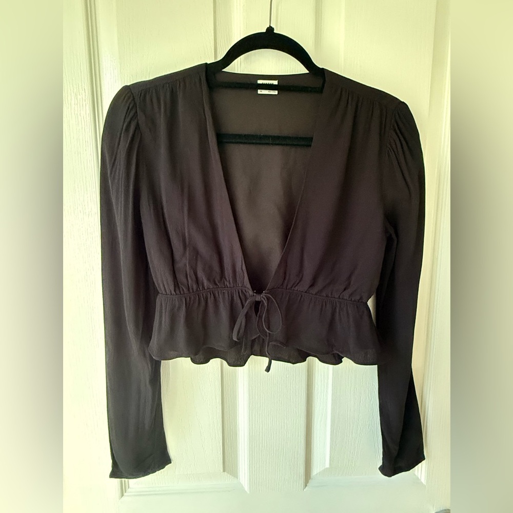 Aritzia Tie Front Blouse
